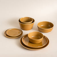 Tripware Recycled Ceramic Bowls & Plates Caramel 2