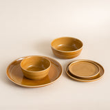 Tripware Recycled Ceramic Bowls & Plates Caramel