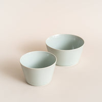 Tripware Recycled Ceramic Straight-Sided Bowls Water Blue