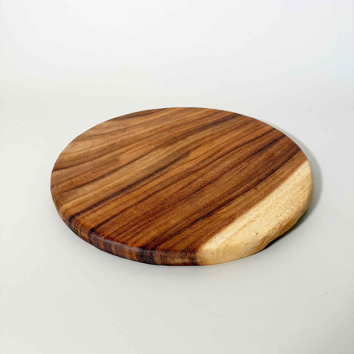 15" Round Walnut Wood Charcuterie Board
