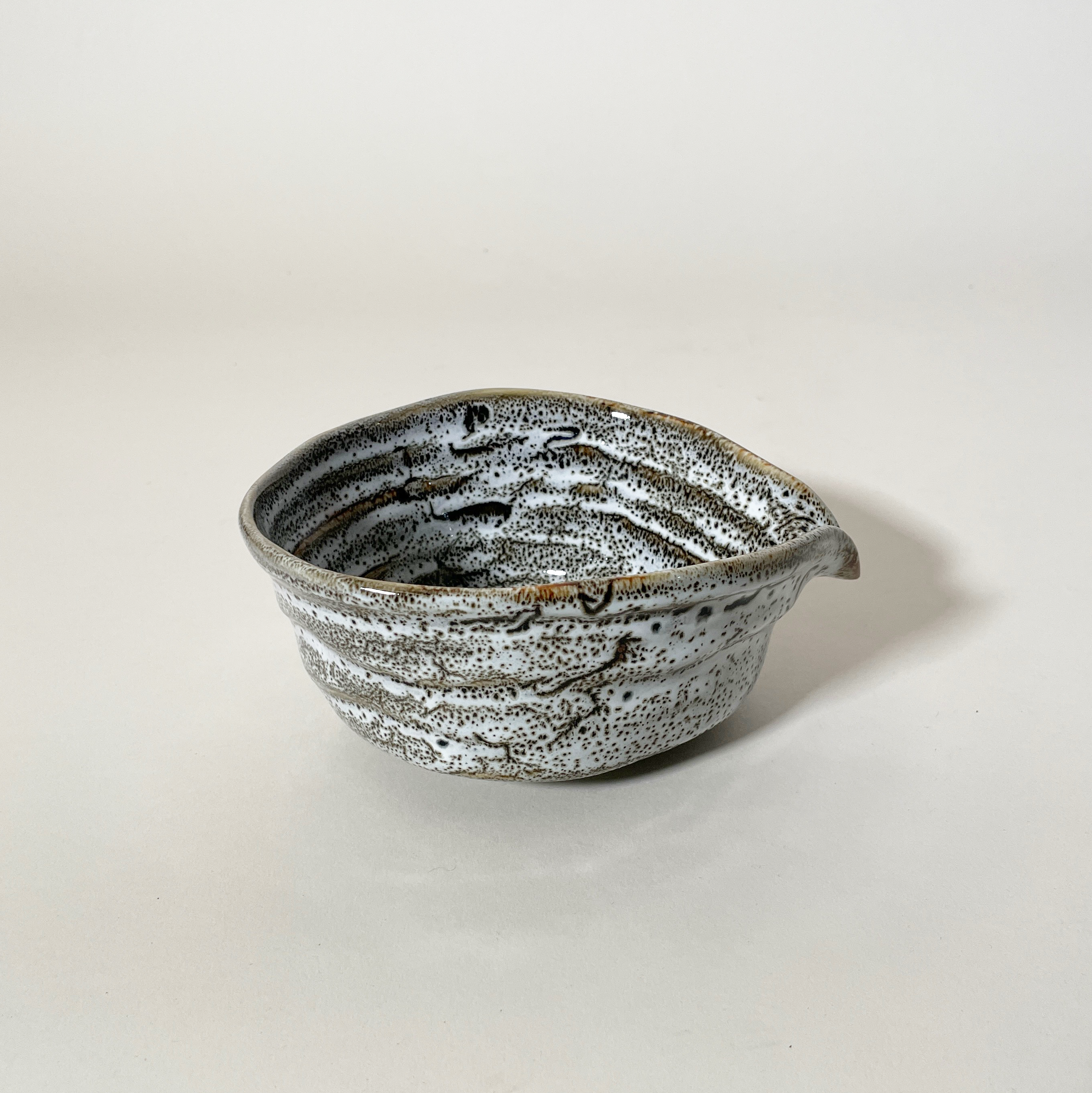 Textural-Glazed Ceramic Matcha Bowl