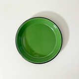 Utilitario Mexicano Enamelware Coupe Plate, Nopal Green, Top