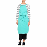 Utility Canvas Aqua Full Apron – Garment-Dyed with 5 Pockets
