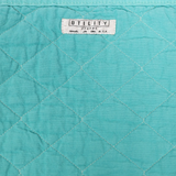 Utility Canvas Aqua Throw Blanket – Soft, Durable 100% Cotton Quilted
