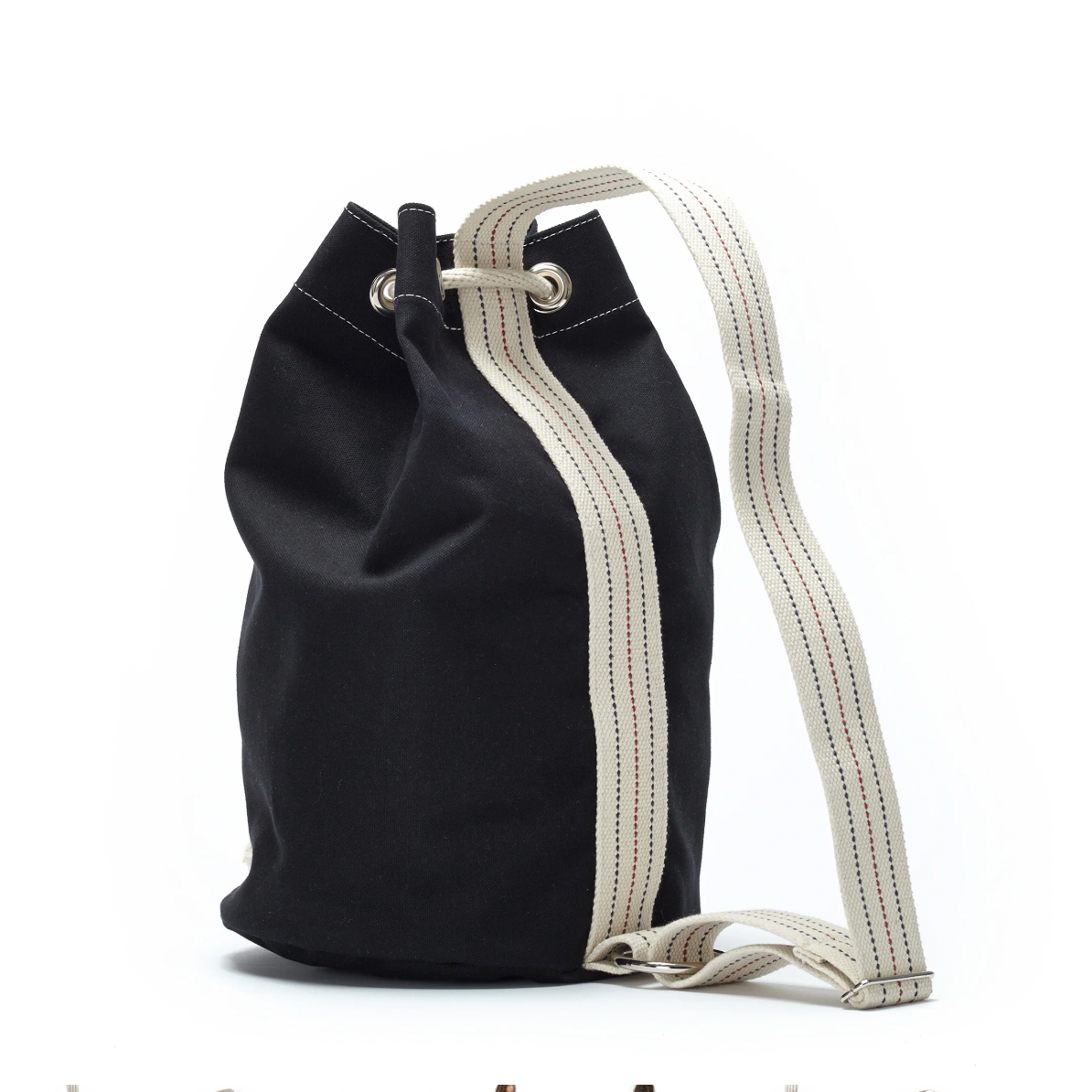 Utility Canvas Black Single Strap Duffle – Canvas, Army-Inspired Bag