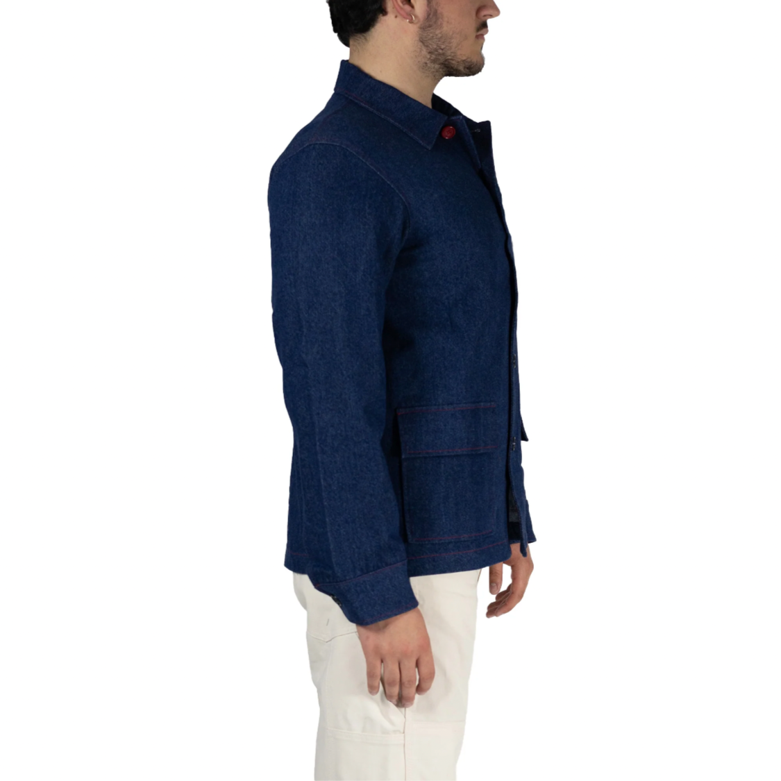 Utility Canvas Denim Chore Coat – Pre-Shrunk & Durable