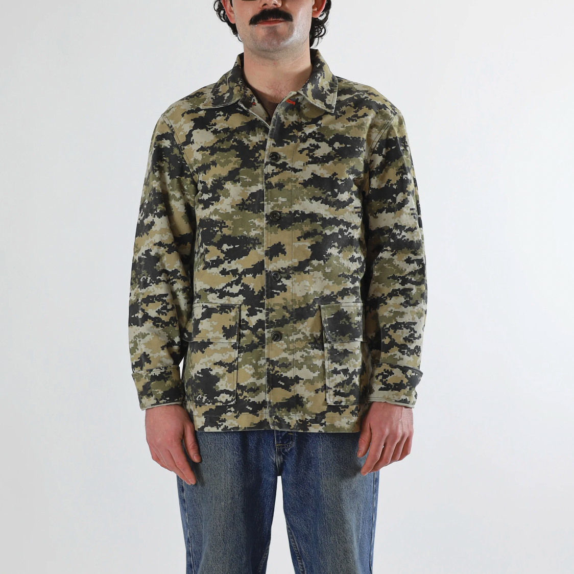 Utility Canvas Digital Camo Chore Coat – Pre-Shrunk & Durable