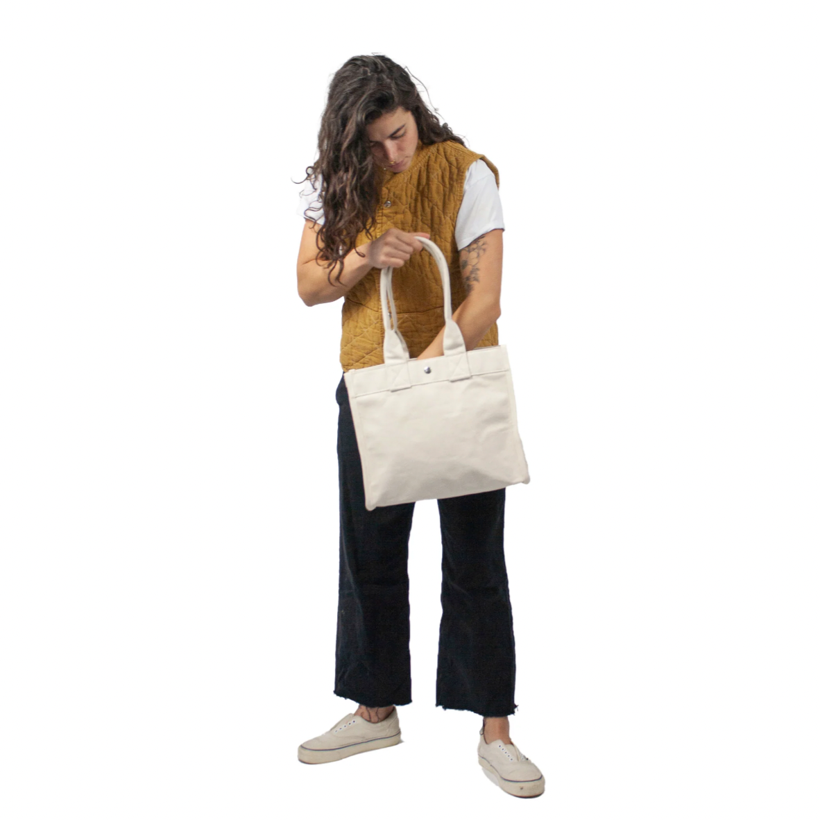 Utility Canvas Natural Mini Field Bag – 18oz Canvas with Straps