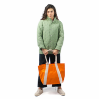 Utility Canvas Orange A-Frame Tote – Durable 18oz Canvas Bag
