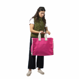 Utility Canvas Pink Classic Field Bag – Durable 18oz Canvas Tote