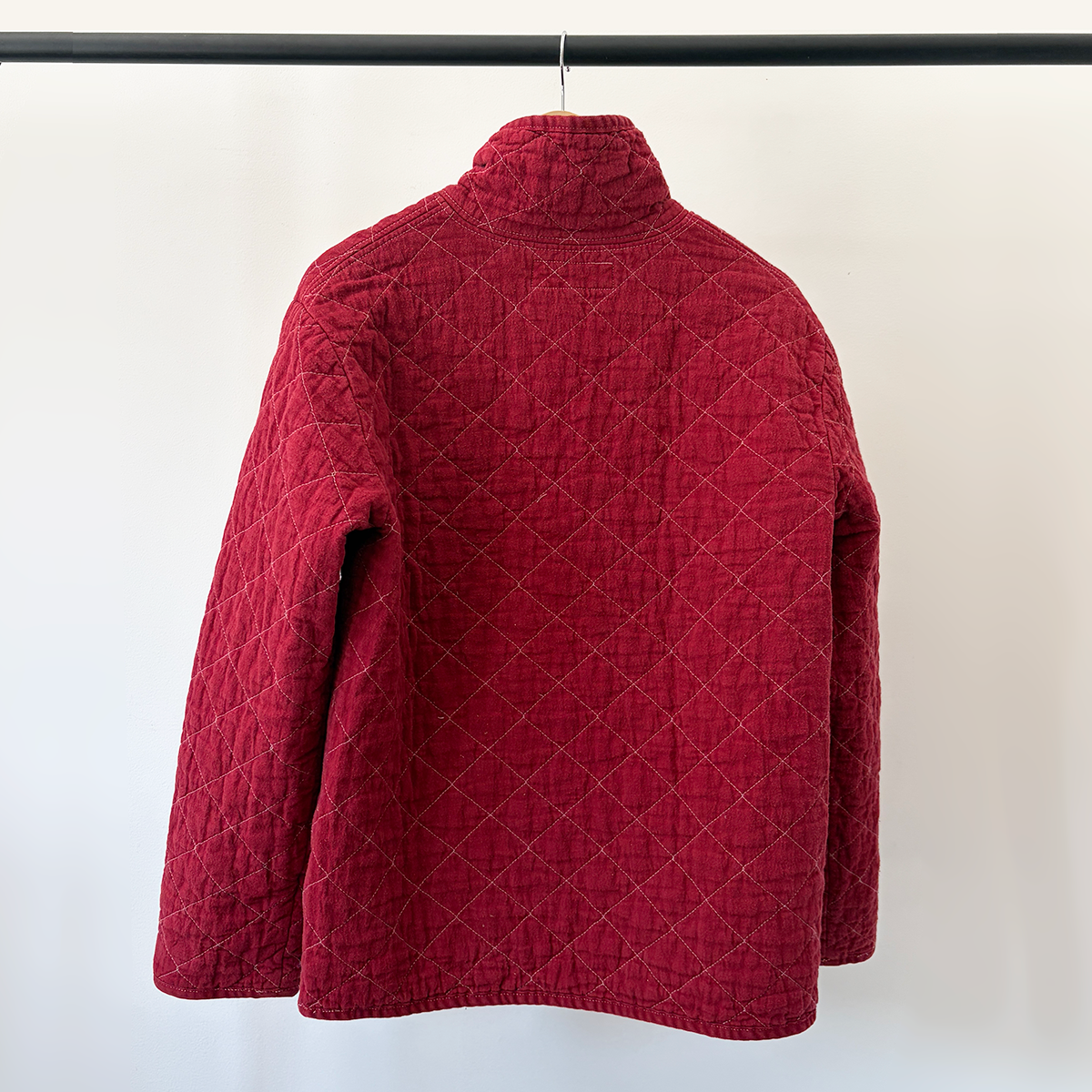 Quilted Snap Jacket, Paprika