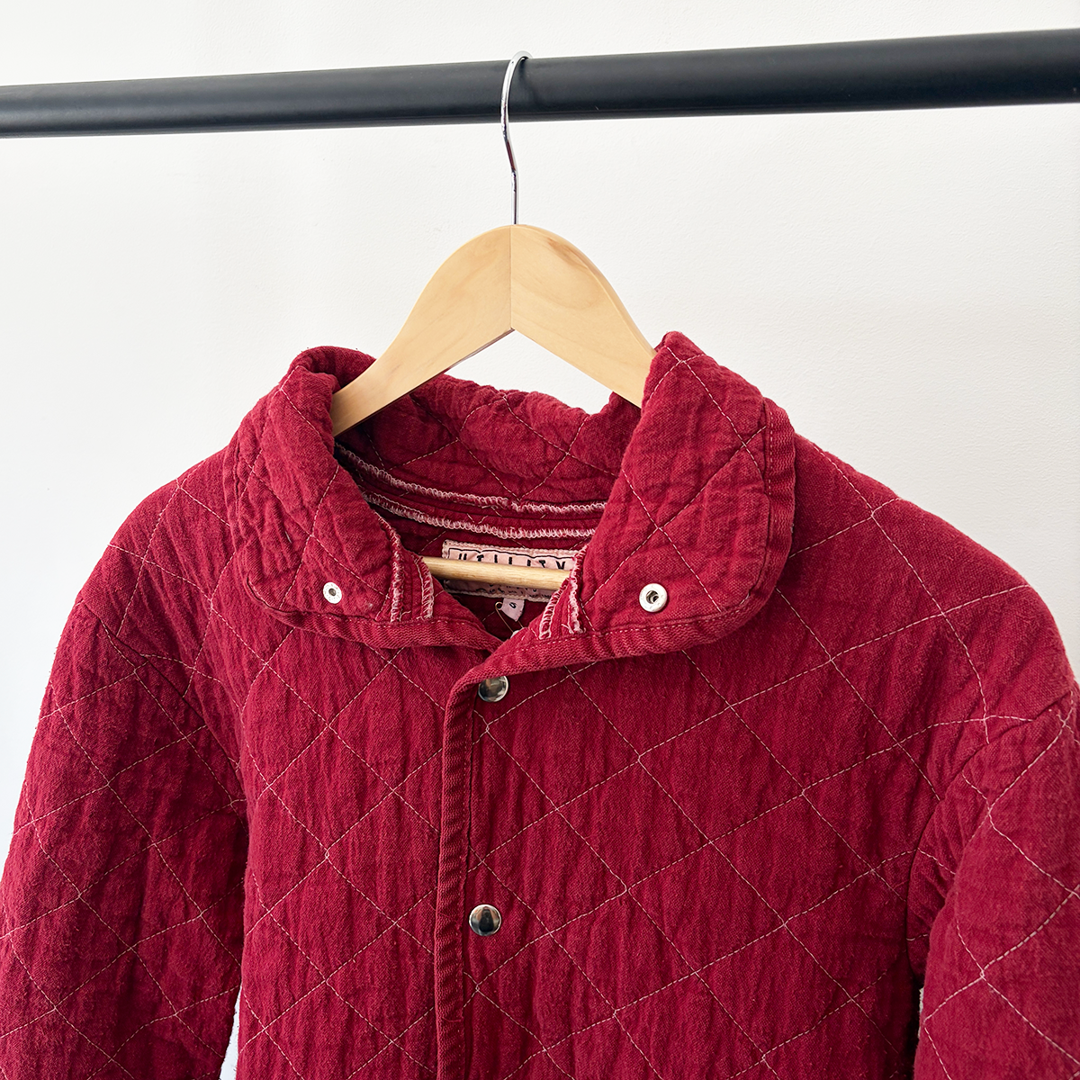 Quilted Snap Jacket, Paprika