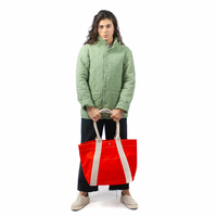 Utility Canvas Red A-Frame Tote – Durable 18oz Canvas Bag