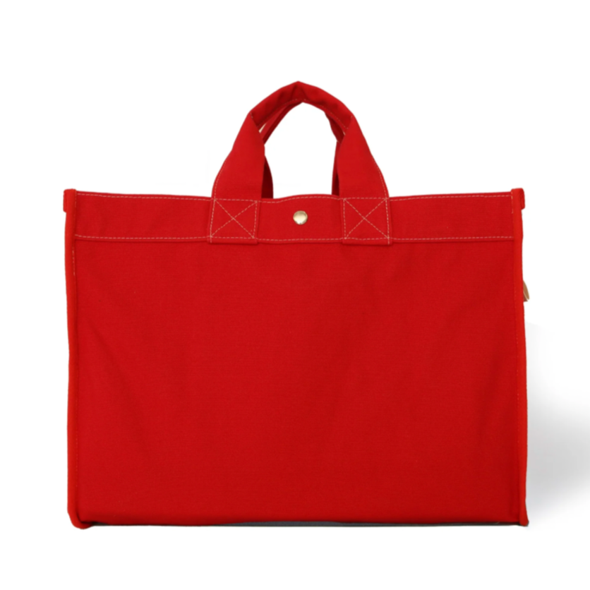 Utility Canvas Red Classic Field Bag – Durable 18oz Canvas Tote