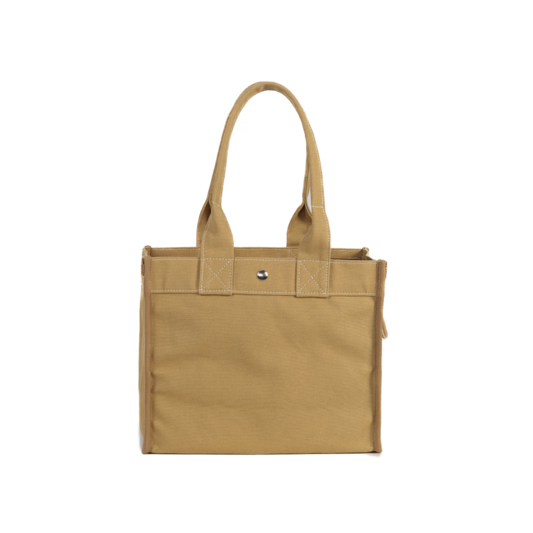 Utility Canvas Tan Mini Field Bag – 18oz Canvas with Straps