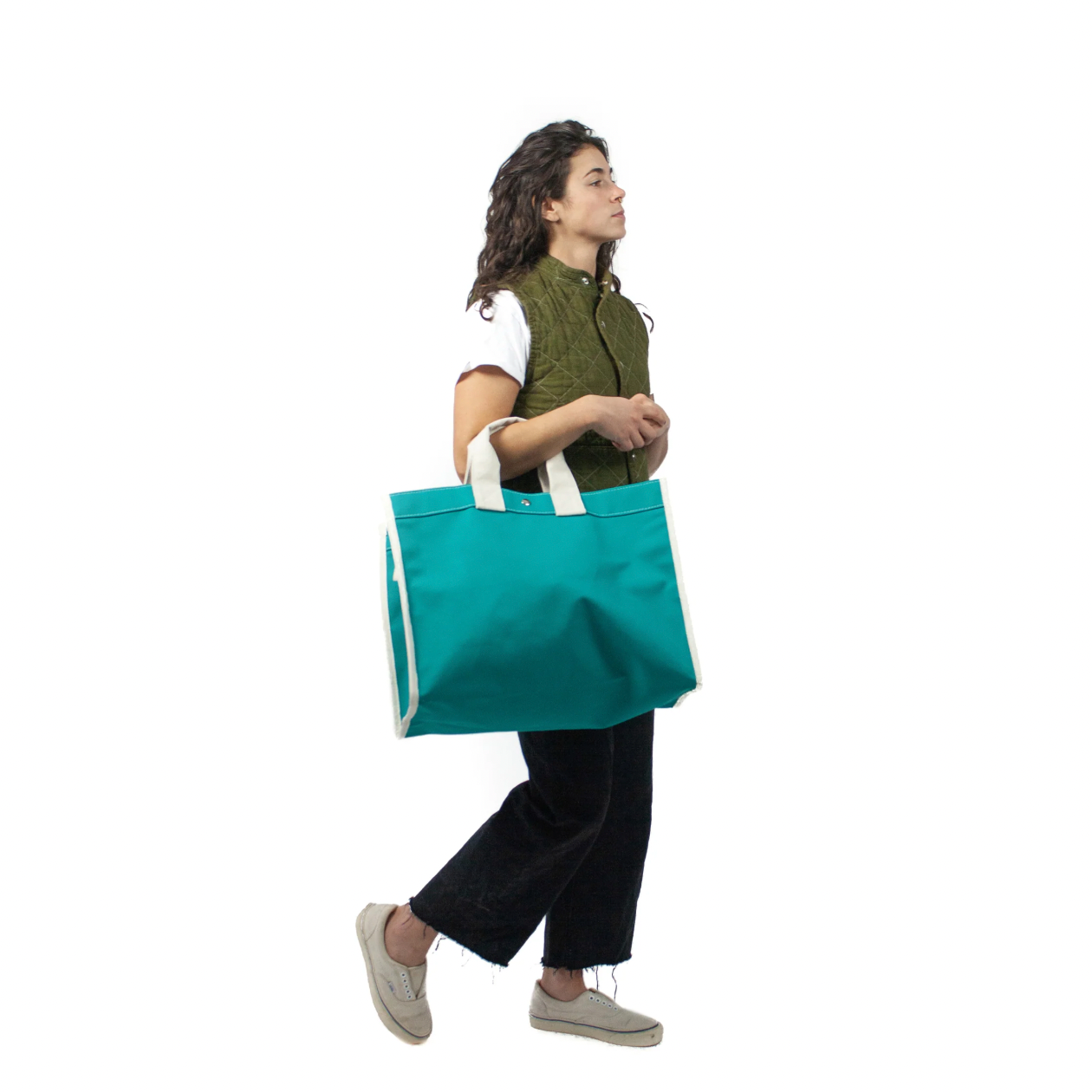 Utility Canvas Teal Classic Field Bag – Durable 18oz Canvas Tote