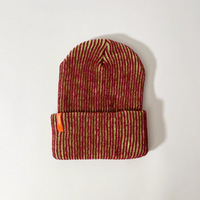 Verloop_Rib_Knit_Beanie_Wine_Red_Lime