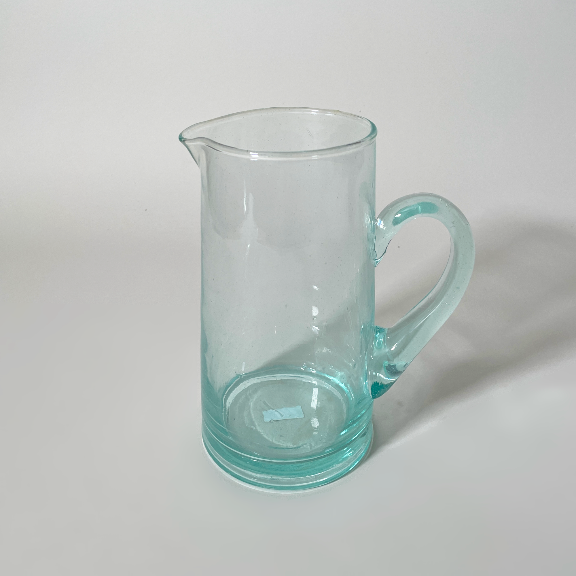 Verve Culture Moroccan Recycled Glass Pitcher, Clear – Hand-Blown Design