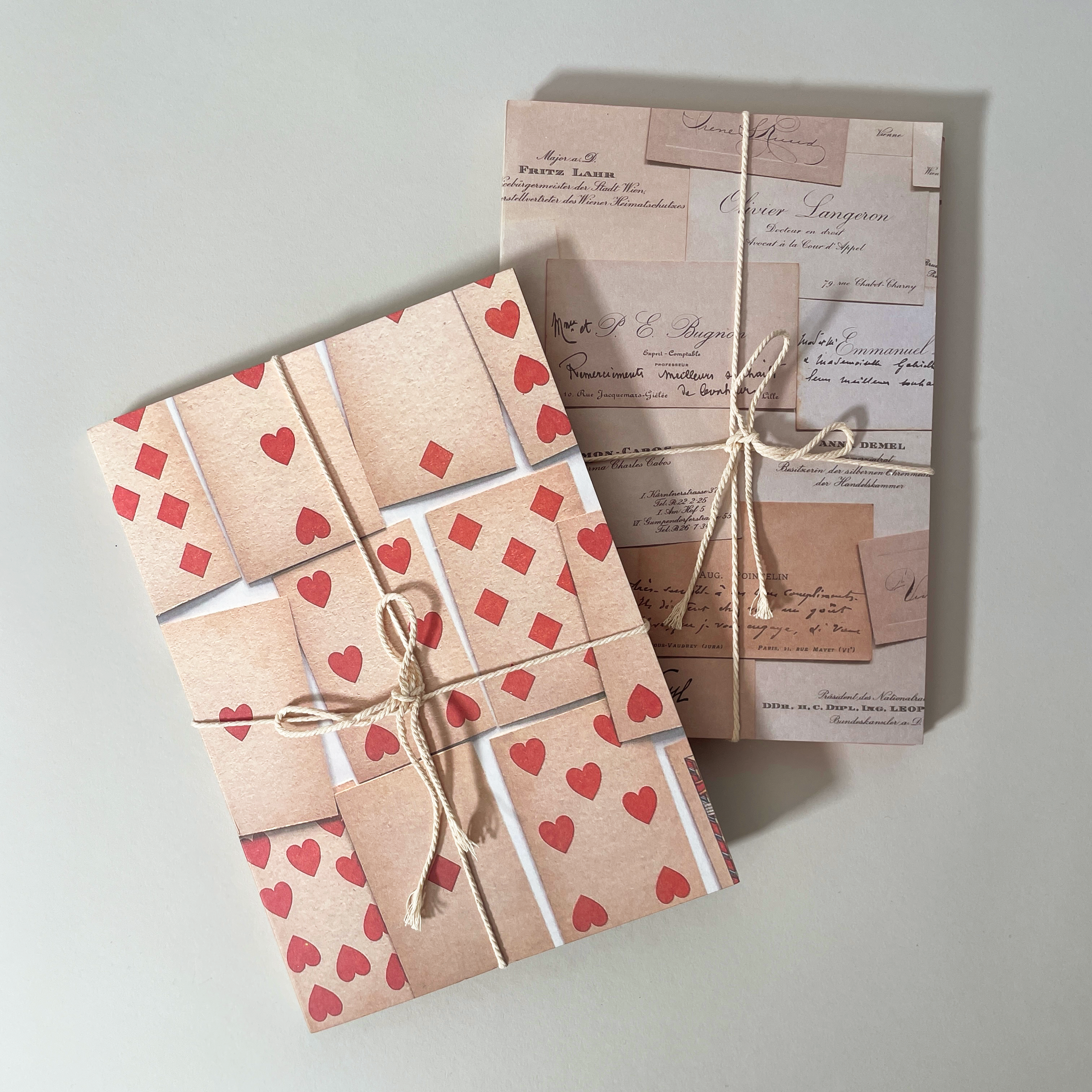 Wms&Co. - Gold-Edged Playing Cards Journal and Jotter (Set of 2) - R&D Goods