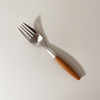  - Teak Wood Handled Serving Utensils - R&D Goods