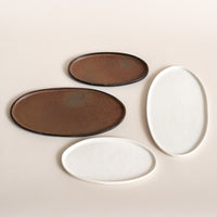 Stoneware Oval Serving Platter