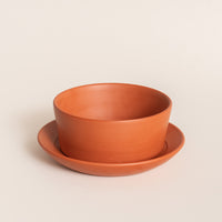 Terracotta Pots with Saucers