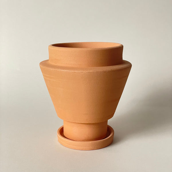 Turned Clay Planter