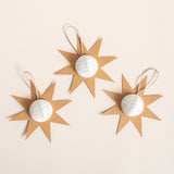 Set of 3 Paper Ball Star Gift Tags
